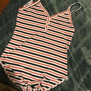 stripped body suit